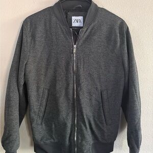 Zara Charcoal Textured Jacket